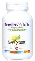 New Roots Travelers’ Probiotic 21 Billion, 30 Capsules | NutriFarm.ca