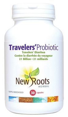 New Roots Travelers’ Probiotic 21 Billion, 30 Capsules | NutriFarm.ca