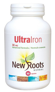 New Roots Ultra Iron 30 mg, 90 Capsules | NutriFarm.ca