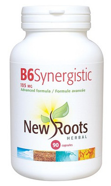 New Roots Vitamin B6 Synergistic 100 mg, 90 Capsules | NutriFarm.ca
