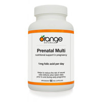 Orange Naturals Prenatal Multi, 90 Vegetable Capsule | NutriFarm.ca