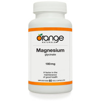 Orange Naturals Magnesium Glycinate, 60 Vegetable Capsules | NutriFarm.ca