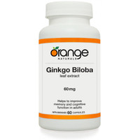 Orange Naturals Ginkgo Biloba, 60 Vegetable Capsules | NutriFarm.ca