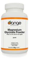 Orange Naturals Magnesium Glycinate Powder, 90 g | NutriFarm.ca