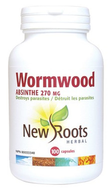 New Roots Wormwood 270 mg, 100 Capsules | NutriFarm.ca