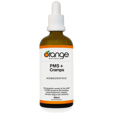 Orange Naturals PreMenstrual Syndrome + Cramp (PMS + Cramp) Homeopathic, 100 ml | NutriFarm.ca