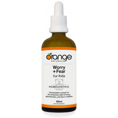 Orange Naturals Worry + Fear for Kids Homeopathic, 100 ml | NutriFarm.ca
