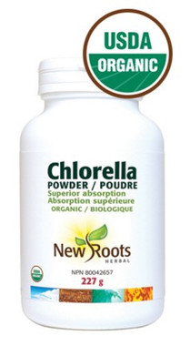 New Roots Chlorella (Certified Organic), 227 g | NutriFarm.ca