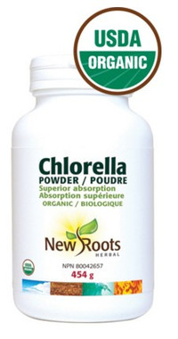 New Roots Chlorella (Certified Organic), 454 g | NutriFarm.ca