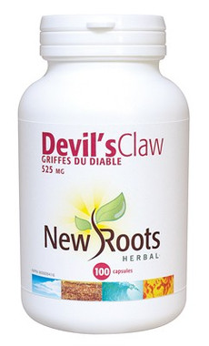New Roots Devil’s Claw 525 mg, 100 Capsules | NutriFarm.ca