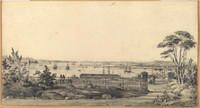 View from the Archdeacons house, Sydney, 1833