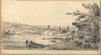View from the Government Domain, Sydney, 1833