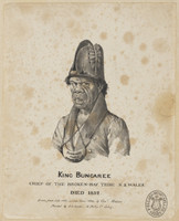 King Bungaree, Chief of the Broken-Bay Tribe, NSW, Died 1832, [portrait], 1834