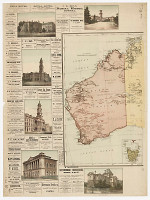Phillip-Stephan Map of Australia, left side, 1885
