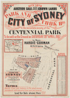 Park and Cook Roads, Centennial Park A1 size