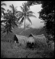 Huts, Goodenough Island, New Guinea, c 1943