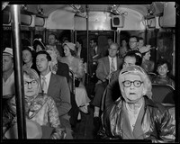 'On the bus', Open Day at Kurnell Refinery, 1956