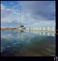 Richter drilling rig, Simpson Desert, 1980