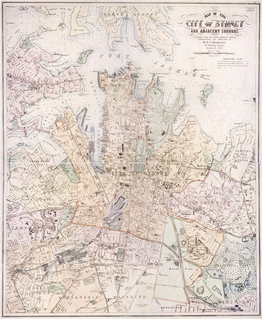 Map Of The City Of Sydney And Adjacent Suburbs, 1907 - The Library ...