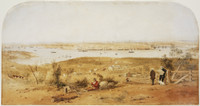 General view of Sydney from North Shore, 1861