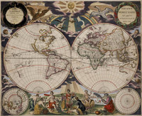 Orbis terrarum nova et accuratissima tabula, 1666