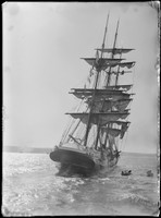 SV Jabez Howes on Sydney Harbour, ca. 1890-1910