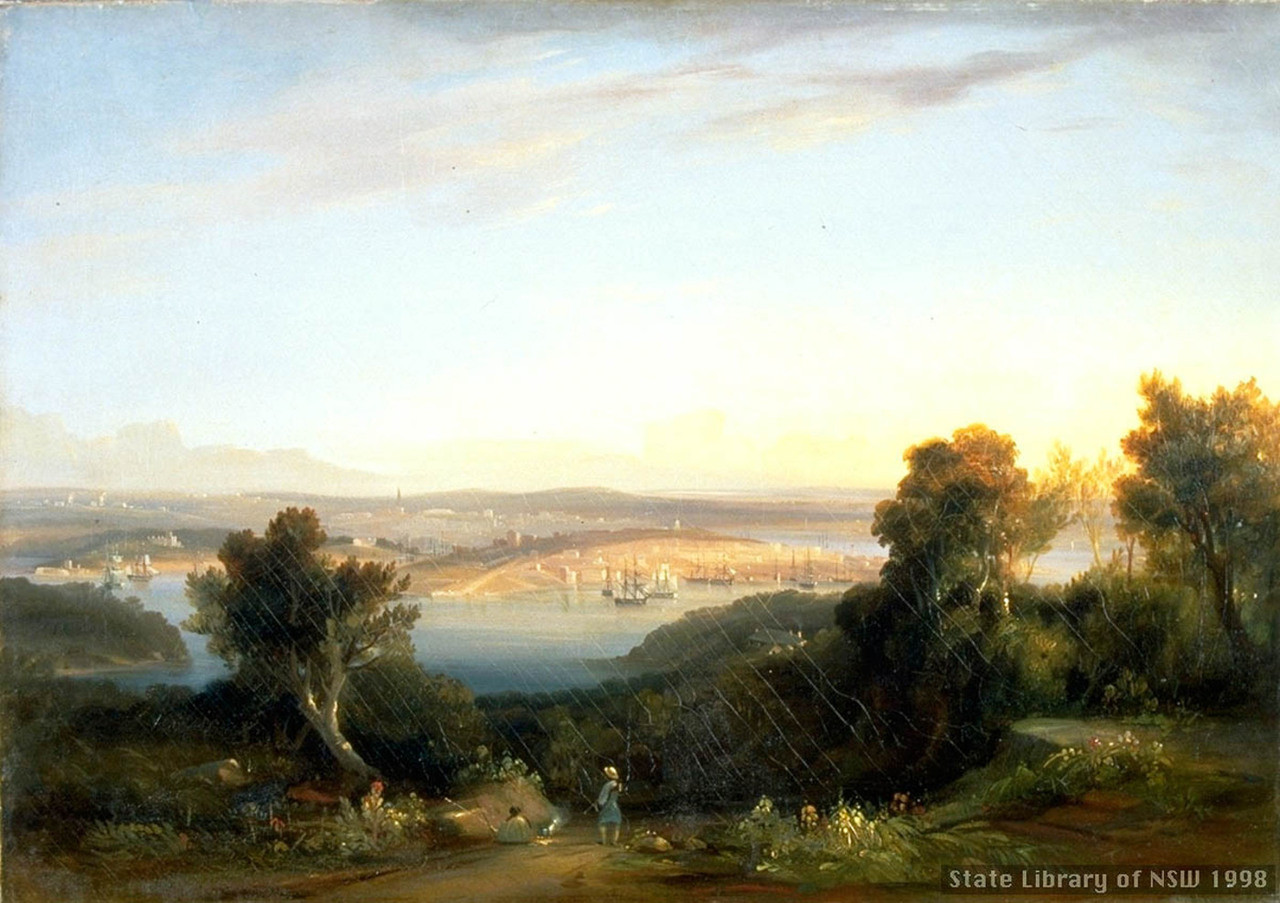 Sydney from St. Leonards, 1841 - The Library Print Shop