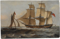 Il Netunno (later Marquis Cornwallis)  under sail, 1793