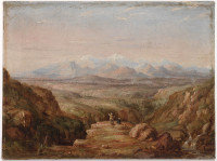 The South Australian Alps as first seen by Messrs. Hovell and Hume on the 8th November 1824