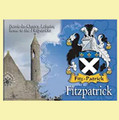 Fitzpatrick  Coat of Arms Irish Family Name Fridge Magnets Set of 2