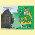 Farrell Coat of Arms Irish Family Name Fridge Magnets Set of 4