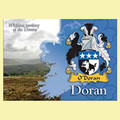 Doran Coat of Arms Irish Family Name Fridge Magnets Set of 4
