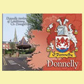 Donnelly Coat of Arms Irish Family Name Fridge Magnets Set of 2