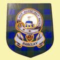 Barclay Clan Tartan Clan Barclay Badge Shield Decal Sticker