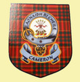 Cameron Clan Tartan Clan Cameron Badge Shield Decal Sticker Set of 3
