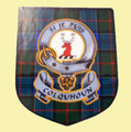 Colquhoun Clan Tartan Clan Colquhoun Badge Shield Decal Sticker Set of 3