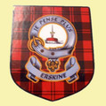 Erskine Clan Tartan Clan Erskine Badge Shield Decal Sticker