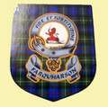 Farquharson Clan Tartan Clan Farquharson Badge Shield Decal Sticker Set of 3
