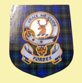 Forbes Clan Tartan Clan Forbes Badge Shield Decal Sticker