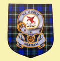 Graham Clan Tartan Clan Graham Badge Shield Decal Sticker Set of 3