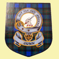 Gunn Clan Tartan Clan Gunn Badge Shield Decal Sticker