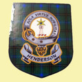 Henderson Clan Tartan Clan Henderson Badge Shield Decal Sticker Set of 3