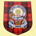 Kerr Clan Tartan Clan Kerr Badge Shield Decal Sticker