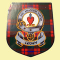 Logan Clan Tartan Clan Logan Badge Shield Decal Sticker