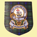 MacDonald Clan Tartan Clan MacDonald Badge Shield Decal Sticker Set of 3