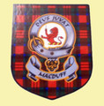 MacDuff Clan Tartan Clan MacDuff Badge Shield Decal Sticker Set of 3