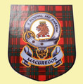 MacGregor Clan Tartan Clan MacGregor Badge Shield Decal Sticker