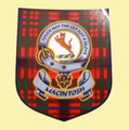 MacIntosh Clan Tartan Clan MacIntosh Badge Shield Decal Sticker Set of 3