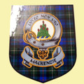 MacKenzie Clan Tartan Clan MacKenzie Badge Shield Decal Sticker