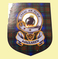 MacLaren Clan Tartan Clan MacLaren Badge Shield Decal Sticker
